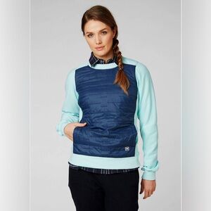 NWT Helly Hansen Women’s Movatn Insulation Sweater - North Sea Blue - Large